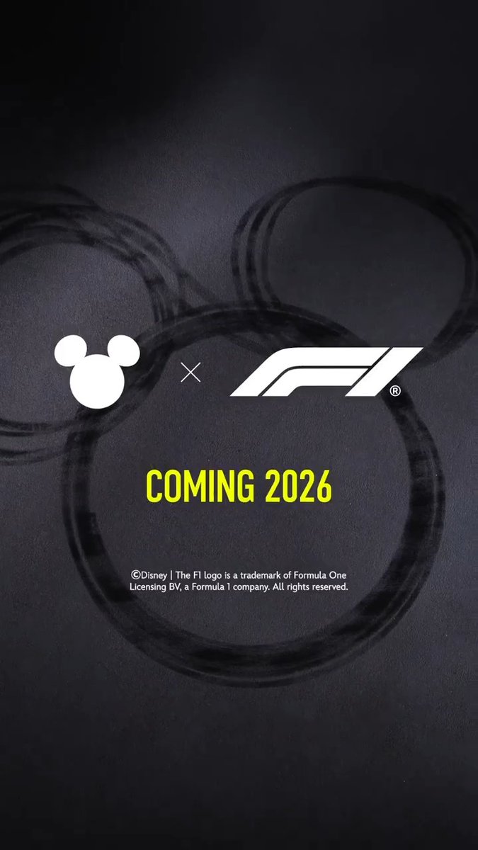 🚨 BREAKING 🚨 La F1 Y Disney anuncian una nueva alianza estratégica a partir de 2026.