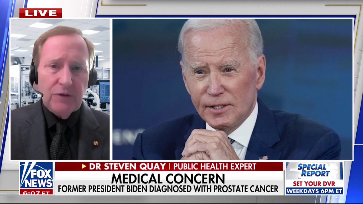 Americans may have witnessed 'major side effects' of Biden's cancer treatment during his presidency, public health expert Dr. Steven Dr Steven Quay says on 'Special Report' with @BretBair.