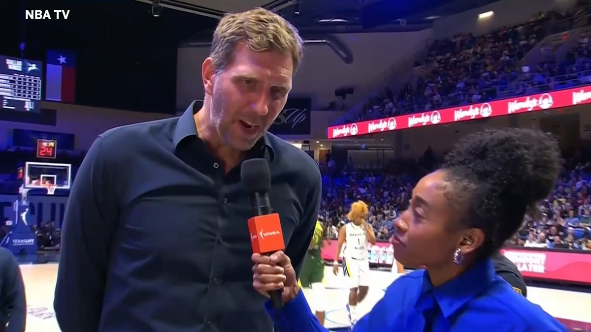"I think [Paige Bueckers has] got the talent. She's gonna be amazing for us." Dirk Nowitzki says Paige is going to be "tremendous" for the Dallas Wings 👏