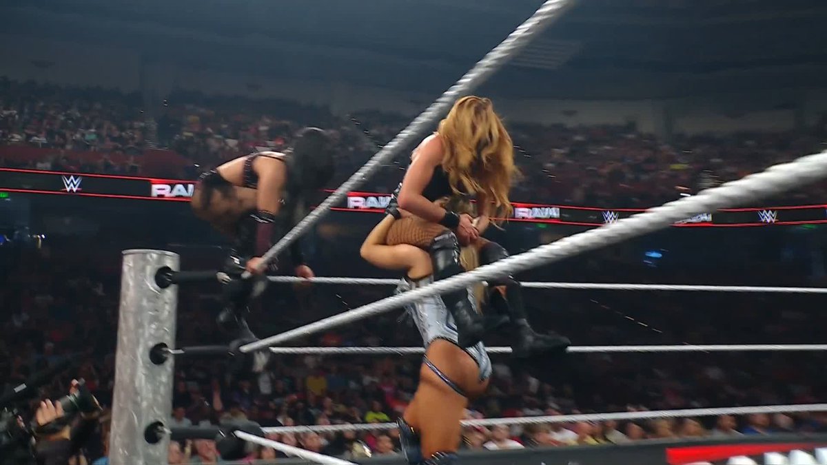 BECKY. NATALYA. ROXANNE. Who will punch their ticket to #MITB? 🪜 #WWERaw