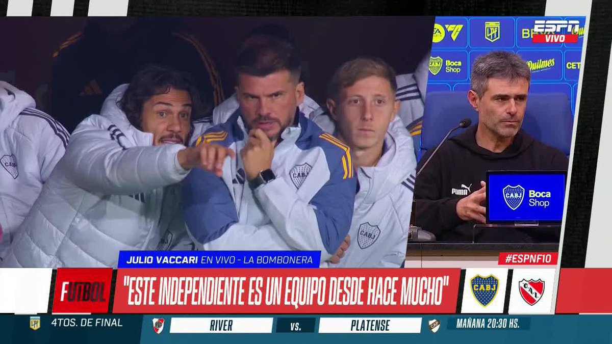 #Independiente 🗣️"No grité el gol de Angulo porque me pareció que había plancha. Por suerte el árbitro dejó seguir" se sinceró Julio Vaccari.