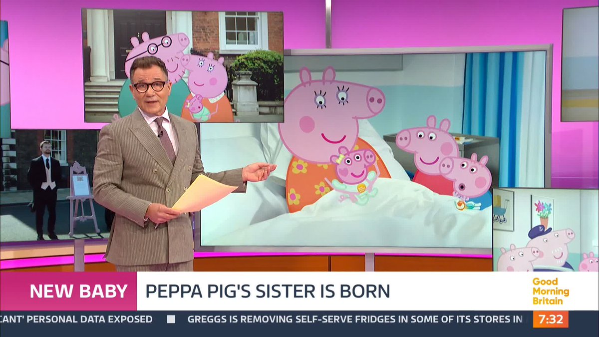 She's here! 🐷 Mummy Pig has given birth to a beautiful baby girl. Welcome to the world, Evie!