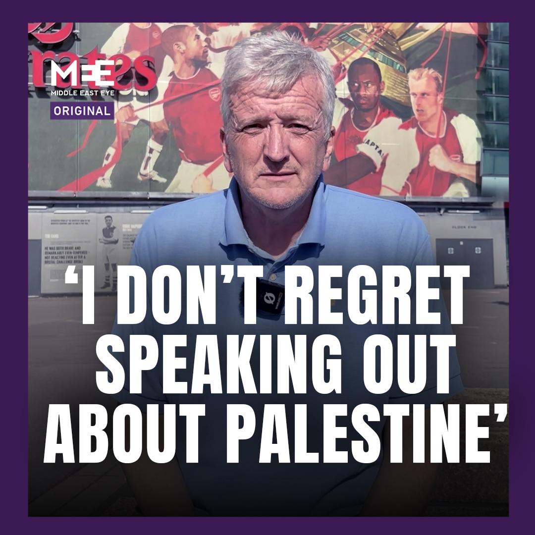 โI donโt regret speaking out about Palestine.โ Speaking to Middle East Eye, Mark Bonnick, former kit man for Arsenal FC, explains how he was dismissed from the football club for speaking out for Palestine