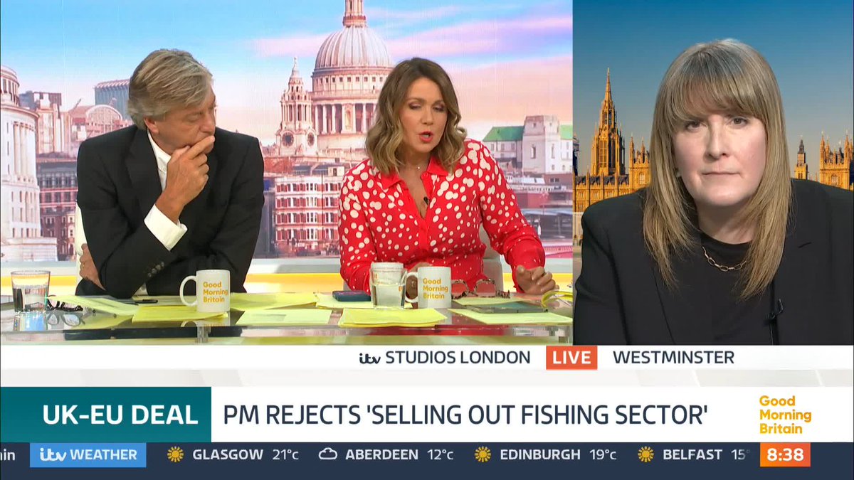 'It seems like a very one-way deal.' Susanna Reid and Richard Madeley question Sarah Jones MP following outrage over the new UK-EU deal.