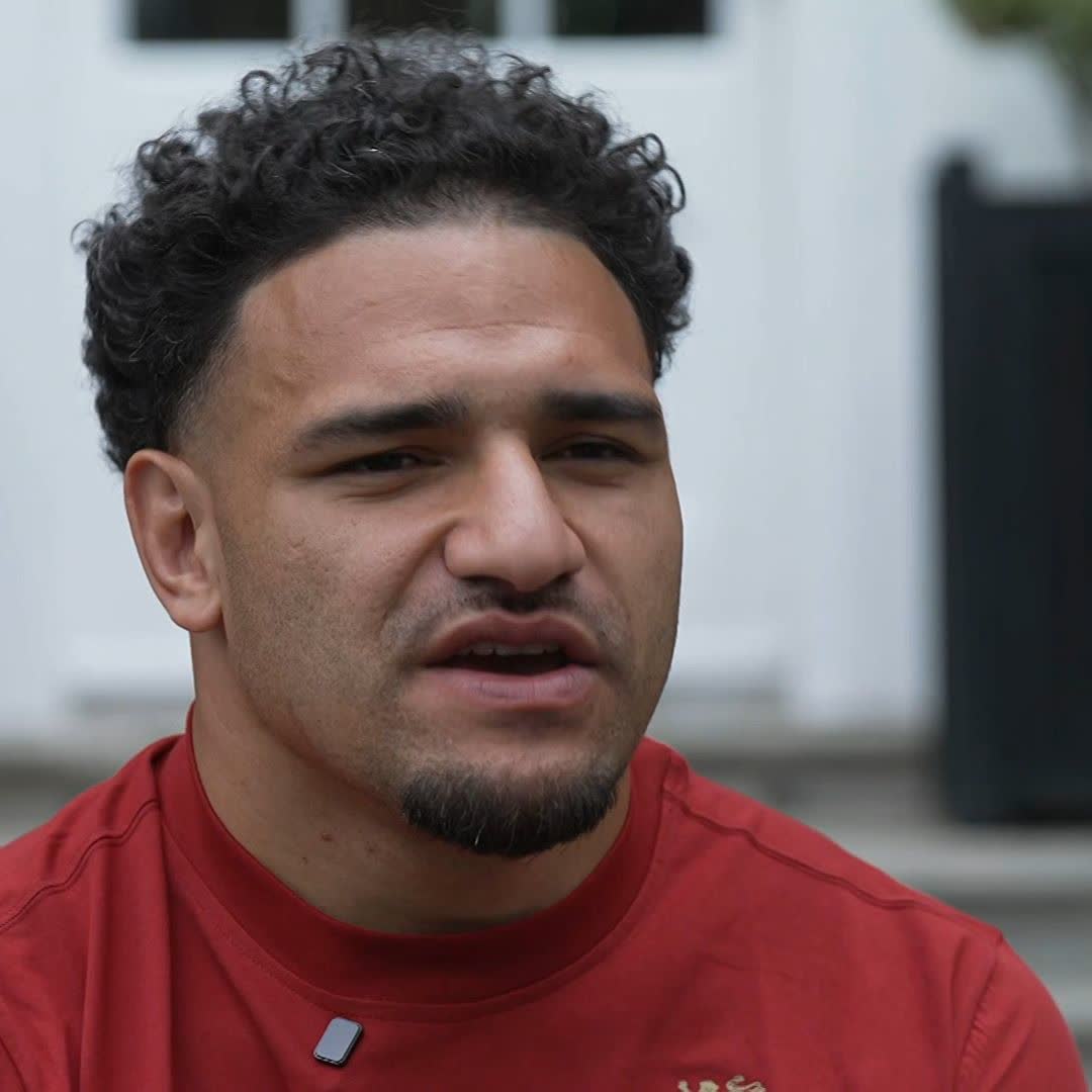 "I'm just stoked for him!" 🗯️ Sione Tuipulotu looking forward to playing alongside Henry Pollock for the Lions 🦁