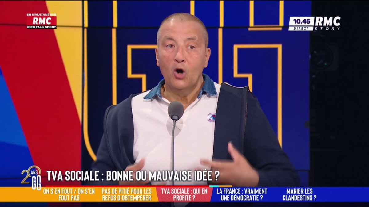 📈 TVA sociale : "Le chômage de masse en France est un choix." 🗣️ Mourad Boudjellal : "Nous avons tous les outils. On augmente les salaires, donc le pouvoir d'achat, sans toucher à la TVA. Les gens vont consommer, acheter plus. Et donc on va recruter plus ." ⬇️ #GGRMC