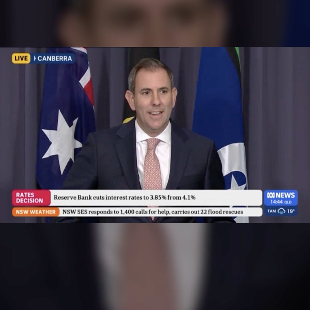 Good news today with the second interest rate cut in three months. More work to do but welcome relief for millions of Australians. #auspol #ausecon