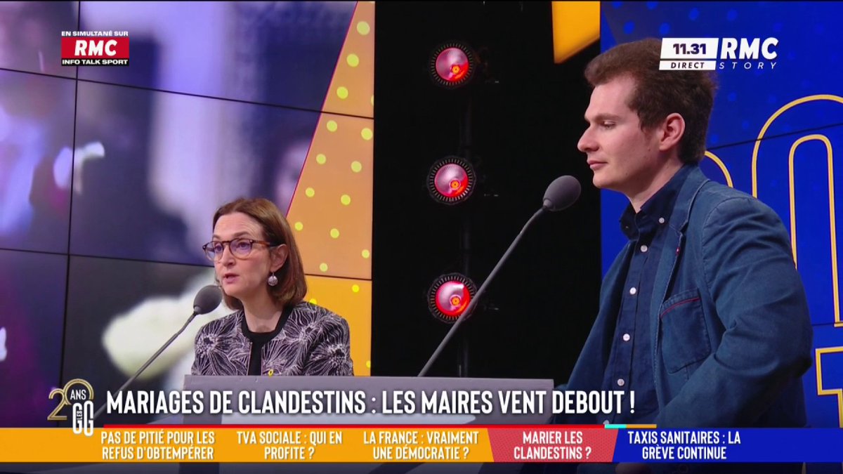 🚨 Des maires publient une tribune pour interdire le mariage de personnes en situation irrégulière 🗣️ Barbara Lefebvre : "Être en situation irrégulière n'est plus illégal en France depuis 2012. On s'est couché devant la Cour de justice de l'UE." #GGRMC