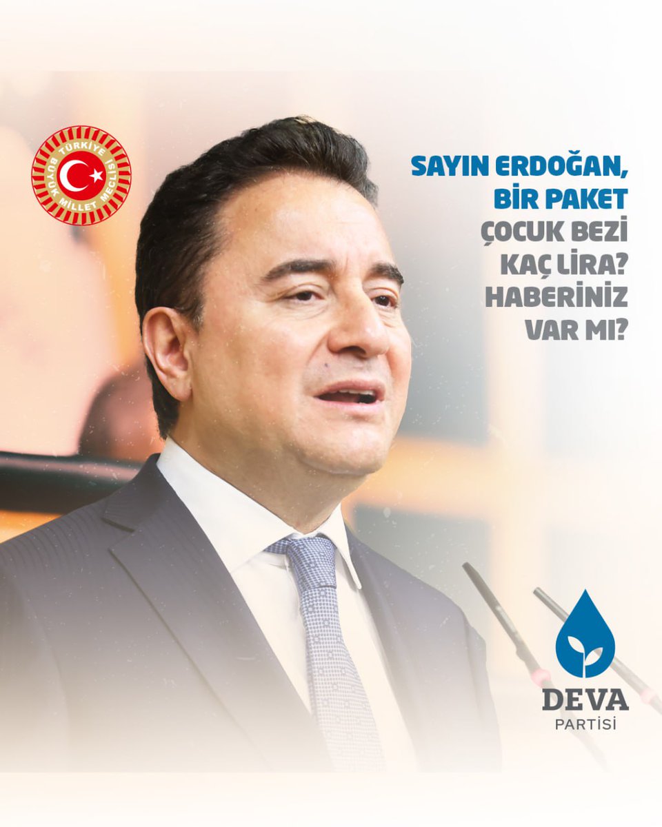 Türkiye'de geçen yıl doğan bebek sayısı 937 bine düştü. Bir zamanlar yılda 1 milyon 350 bin bebek doğuyordu ülkemizde. Tehlike bu kadar büyümüşken, "İlk çocuk için tek seferlik 5 bin lira yardım edeceğiz" diyorlar. Sayın Erdoğan, bir paket çocuk bezi kaç lira? Haberiniz var mı?