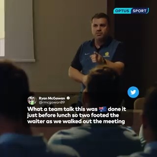 Spine-tingling speech from Ange Postecoglou during his Socceroos tenure. Can imagine what his pre-Europa League final address will be like for Tottenham.