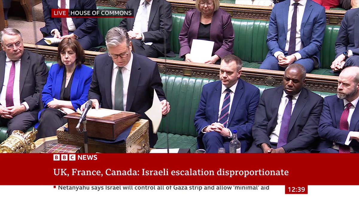 The level of suffering in Gaza is "utterly intolerable", PM Keir Starmer says "We are horrified by the escalation from Israel," he adds Follow live: