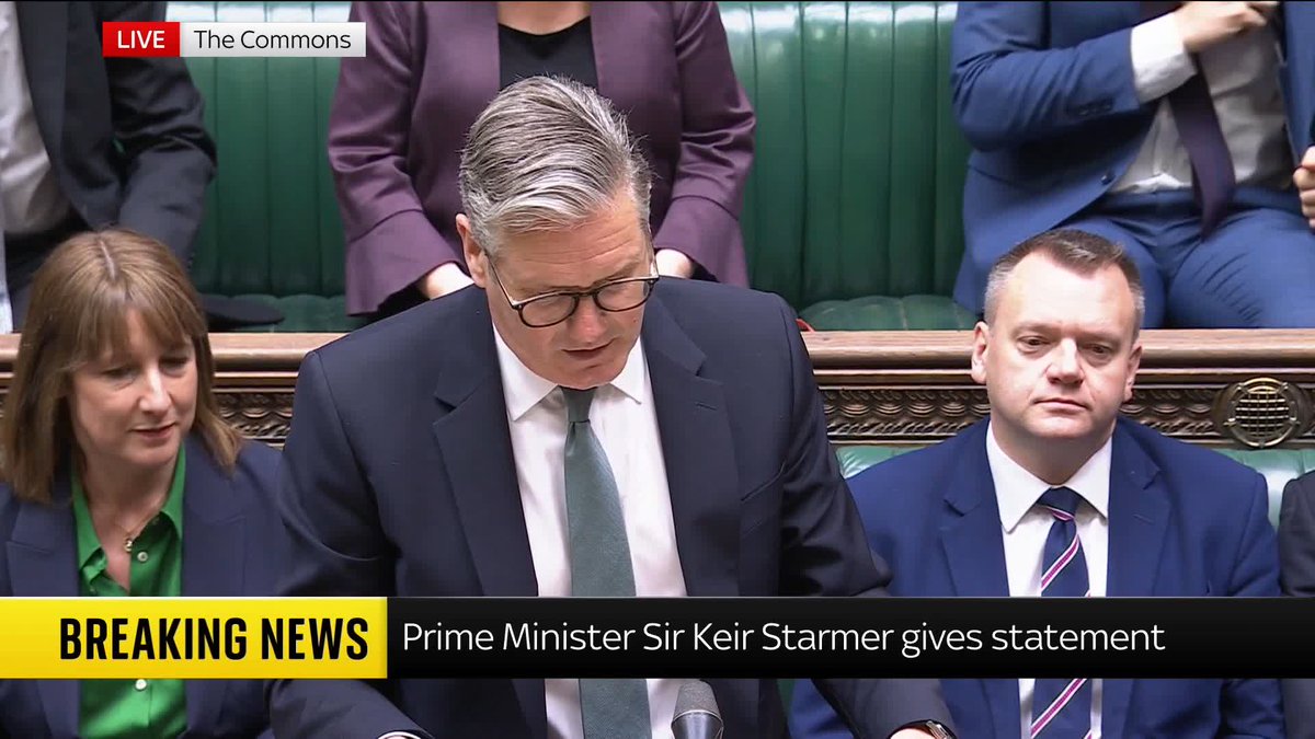 "We're horrified by the escalation from Israel. We repeat our demand for a ceasefire as it’s the only way to free the hostages." The PM has addressed the situation in Gaza and referenced the joint statement he made with the leaders of Canada and France last night. 📺 Sky 501