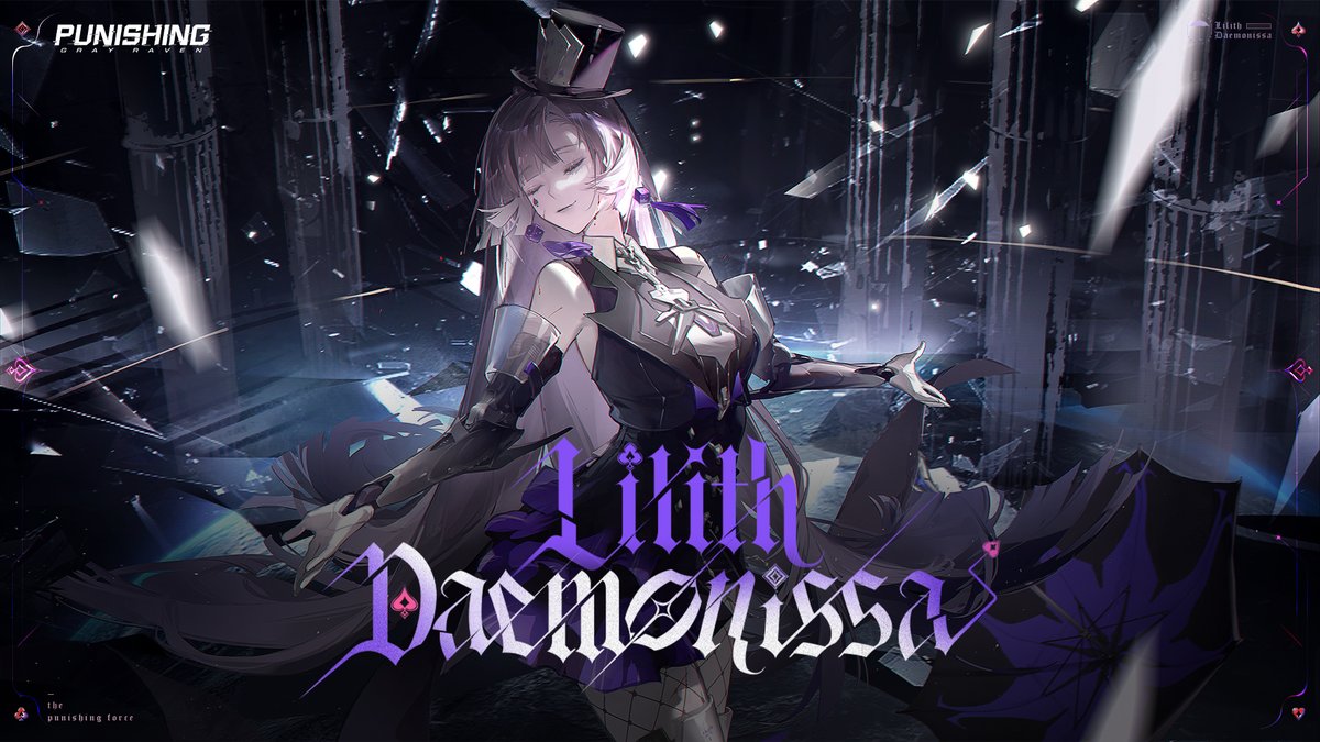 [Character Showcase | Lilith: Daemonissa] Weary of the mundane, hungry for risk—the escapee plays a dangerous game. New frame [Lilith: Daemonissa] coming soon! #punishinggrayraven #PGR