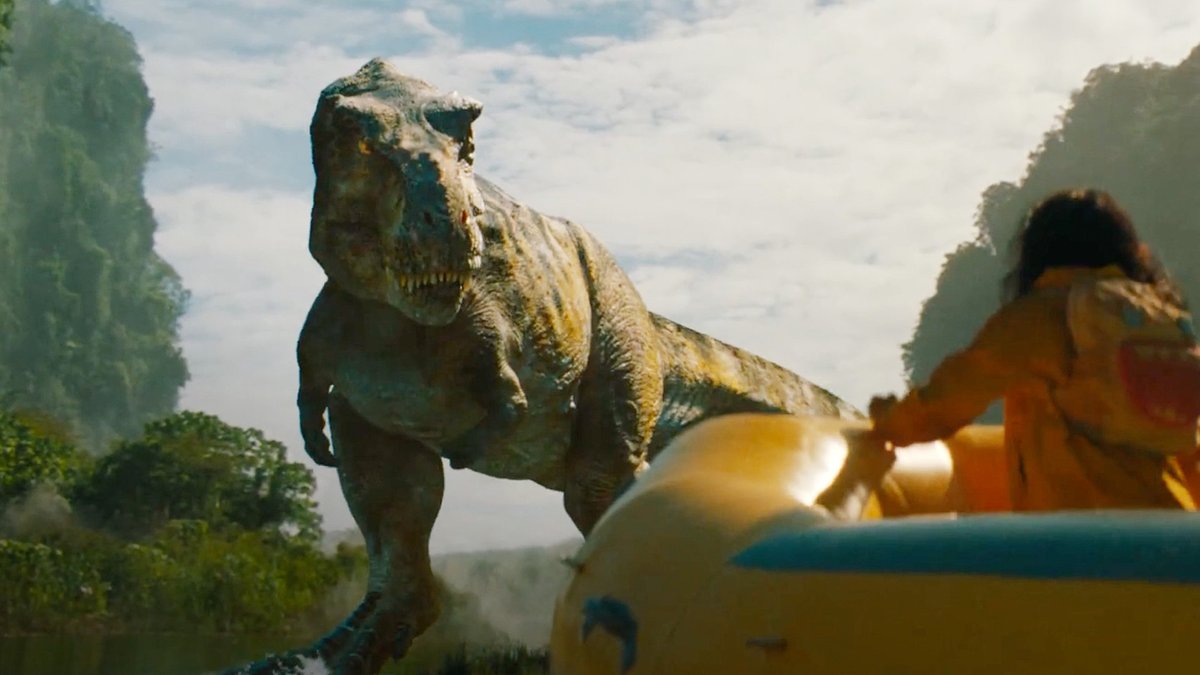 All-new trailer for #JurassicWorldRebirth, starring Scarlett Johansson, Jonathan Bailey, and Mahershala Ali. In theaters July 2.
