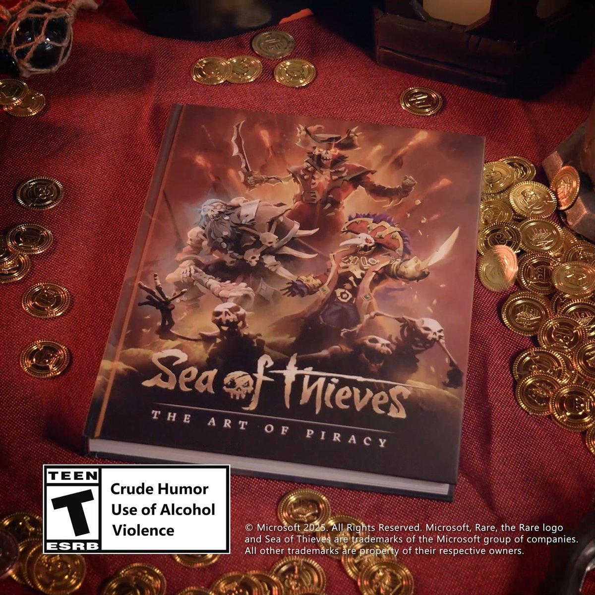 Our second art book, Sea of Thieves: The Art of Piracy, is available now! Enjoy a trove of recognisable works and previously unpublished concept pieces in this artistic voyage charting the seven years since launch. 🖼️ Learn more: