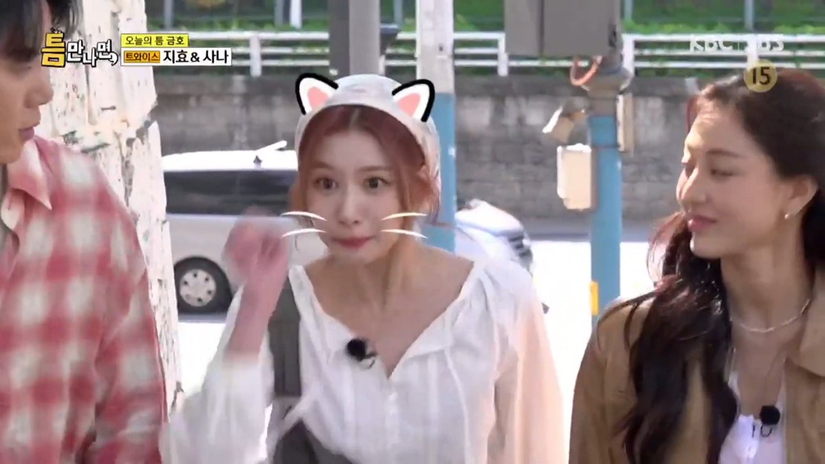 Sana wanted to raise a cat once but when she went to visit it, she got hit by its "nyan nyan punch" 😭
