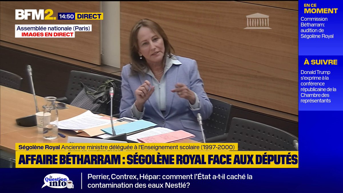 Ségolène Royal à l'Assemblée : "Si j’avais été informée, j’aurais fermé Bétharram" #BFM2