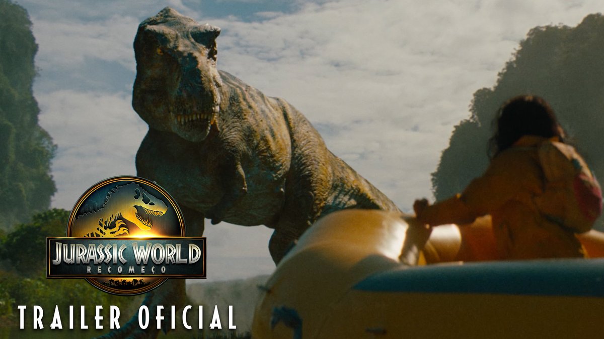 VAI SER CINEMA! O trailer oficial de 'Jurassic World: Recomeço'.
