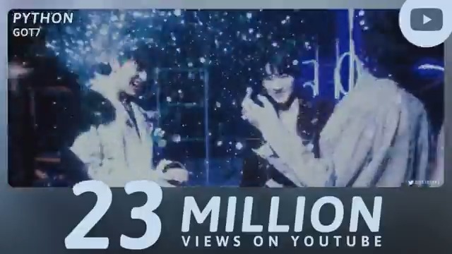 “PYTHON” music video has now surpassed 23 million views on YouTube. GOT7 - PYTHON — GOT7 GOT7 (갓세븐) #GOT7 #갓세븐 #GOT7_PYTHON