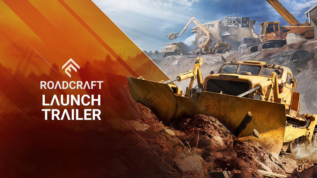 #RoadCraft is OUT, builders! There’s a lot of work waiting for you: 🌍 8 maps to restore 🚜 40+ machines at your disposal 👷 4-player co-op to team-up The rebuild starts now on PS5, Xbox Series &amp; PC!