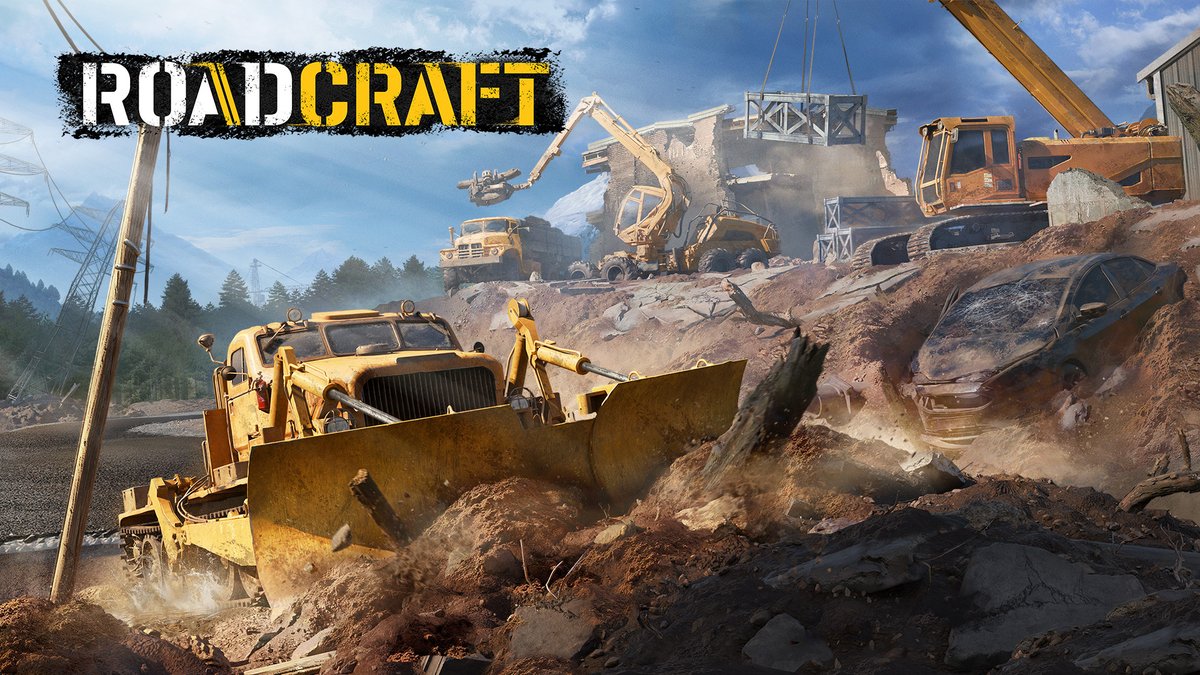 #RoadCraft is HERE, builders! There’s a lot of work waiting for you: 🌍 8 maps to restore 🚜 40+ machines to operate 👷 4-player co-op to team-up The rebuild starts now on Epic Games Store!