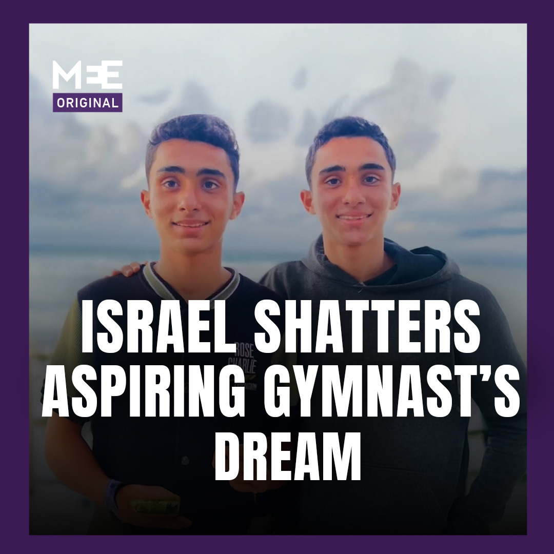 A 16-year-old Palestinian teenager’s dream of becoming a professional gymnast was shattered when an Israeli strike resulted in the amputation of both his legs and four fingers.