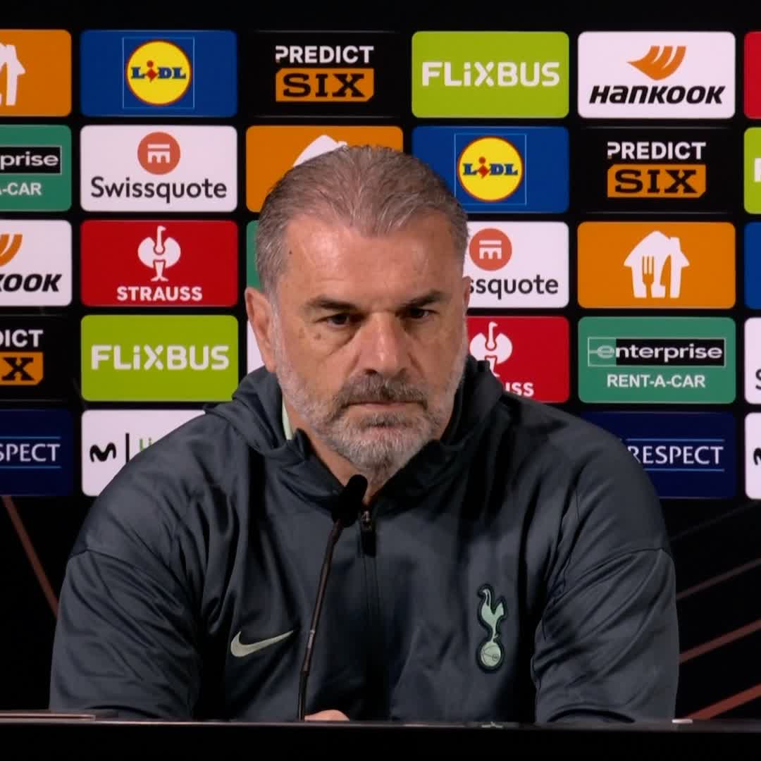 "I'm not a clown and I never will be" Ange Postecoglou reacts to being asked how the outcome of the Europa League final will dictate the narrative around him.