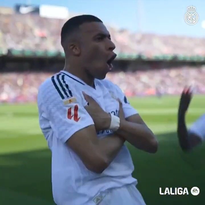 🔥 Kylian Mbappé 🔥 7️⃣ goles 4️⃣ partidos #LaLigaHighlights