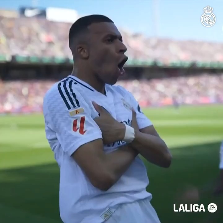 🔥 Kylian Mbappé 🔥 7️⃣ goals 4️⃣ matches #LaLigaHighlights