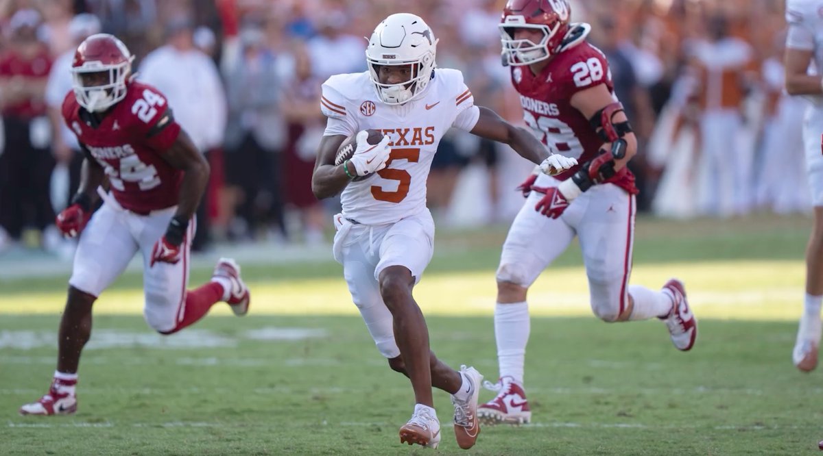 "If Ryan Wingo saw the number of targets that (Jeremiah Smith and Ryan Williams) had, he would have similar numbers." 🗣️ Horns247's Eric Henry is high on stud WR Ryan Wingo heading into Year 2 for the Longhorns Cover 3 Podcast Summer School Series w/ Bud Elliott 📹