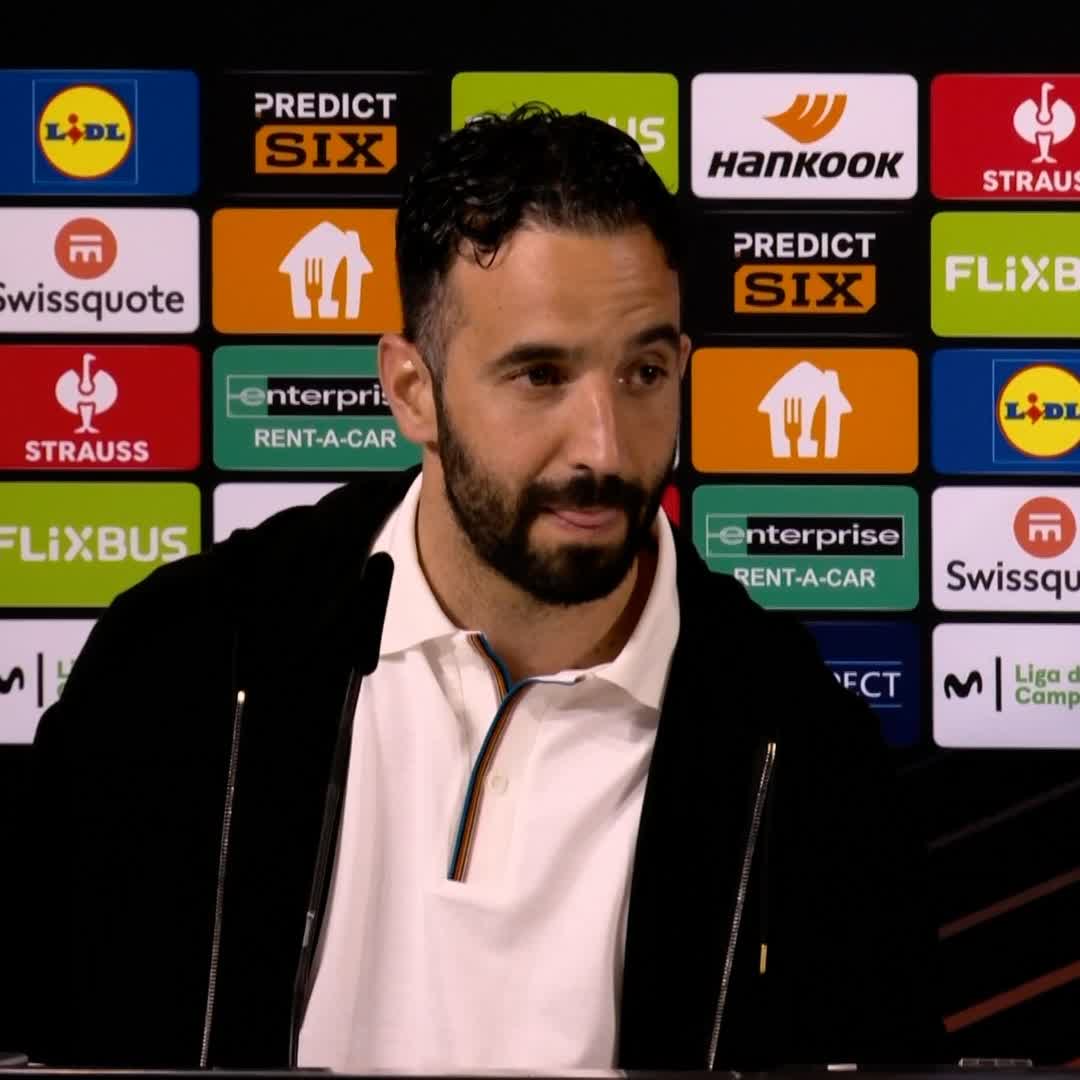 "It's very good for us, they can help us to win the game" 💪 Ruben Amorim on having Yoro, Zirkzee and Dalot back in the squad for the Europa League final 🤝