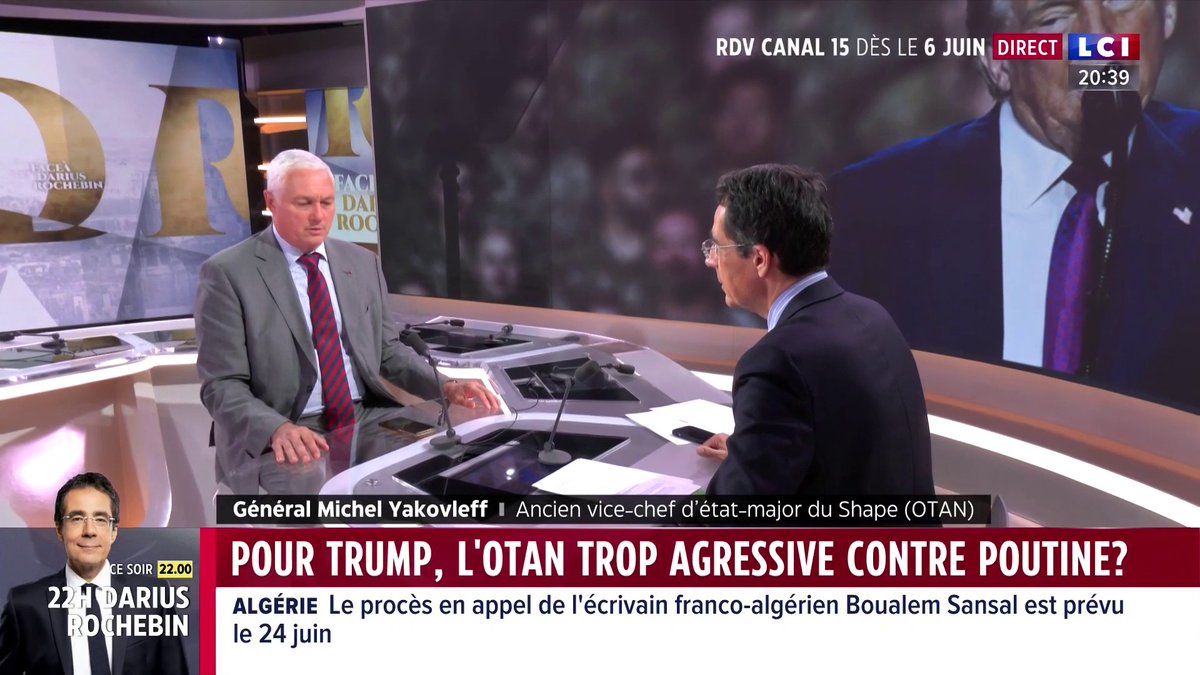 🗣️ "Il y aura, un jour, un règlement" du conflit en Ukraine, "on constatera après-coup que c'est Trump qui l'a retardé" prédit le général Michel Yakovleff ▶️ Darius Rochebin