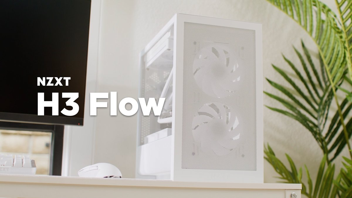 Introducing the all-new NZXT H3 Flow! A space-efficient micro-ATX case with powerful airflow and full-sized component support, including the latest GPUs. Learn more at