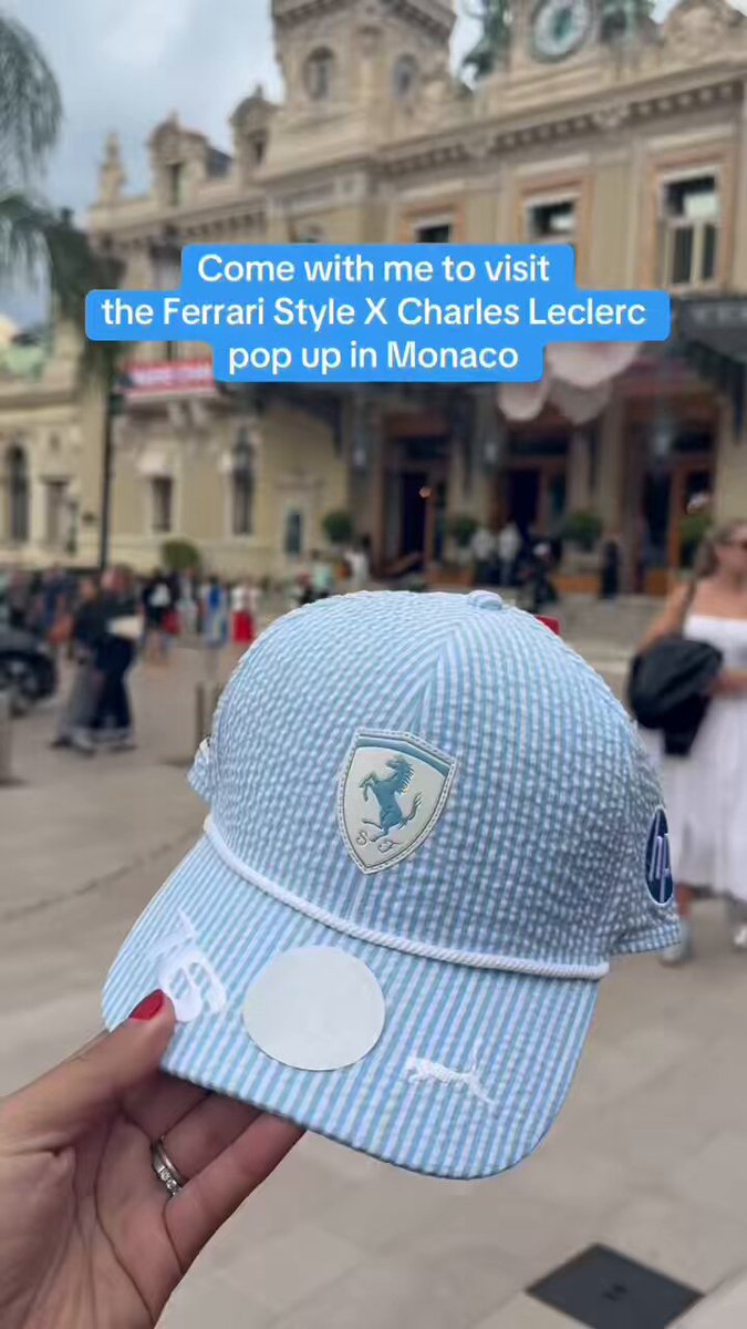 Ferrari X Charles Leclerc pop up 🩵💙 #ferraristyle #ferrari #charlesleclerc
