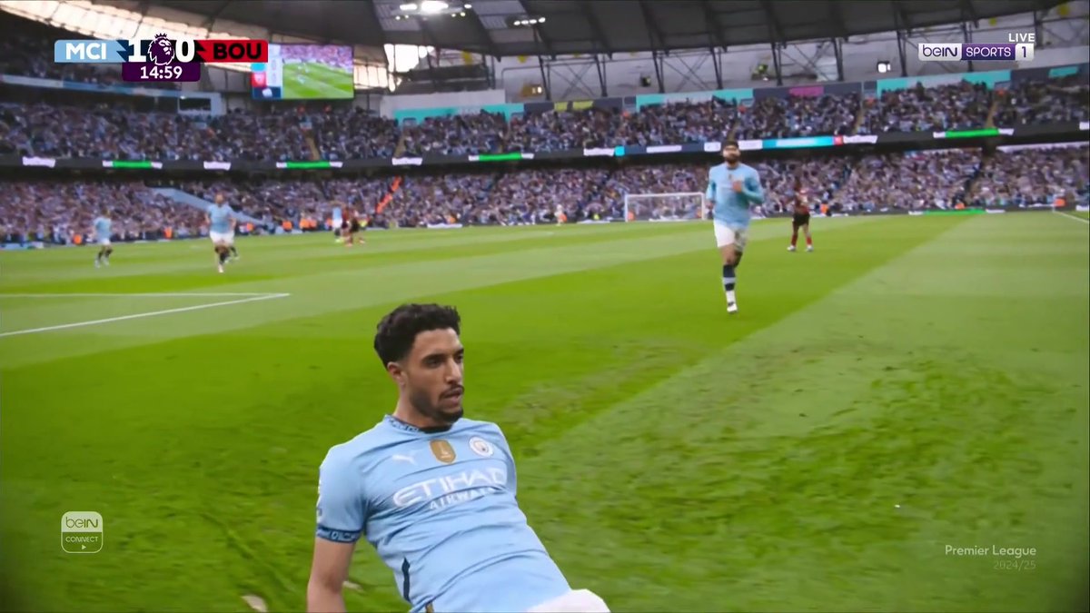 🚀🇪🇬 عمر مرموش يشعل المدرجات ملعب الإتحاد بصاروخية لا تصدّ من مسافة بعيدة! ⚽️🔥 #الدوري_الإنجليزي #مانشستر_سيتي_بورنموث #مرموش