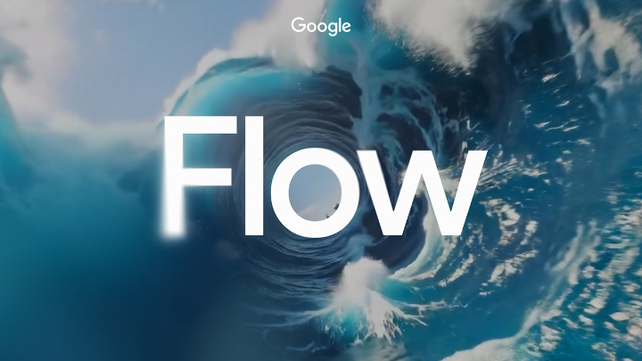 Here is Flow, where the next wave of storytelling happens with Veo. Create now ->