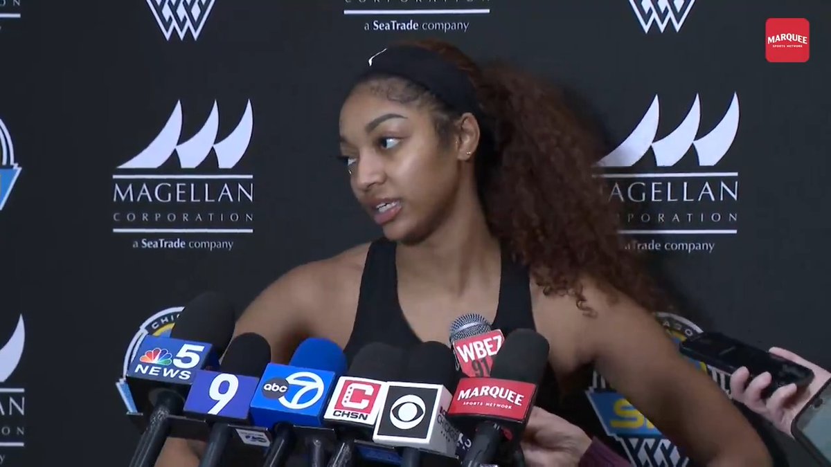 "Obviously there's no place in this league for that.” Angel Reese speaks up on racial comments directed at her during Saturday’s Sky-Fever game.