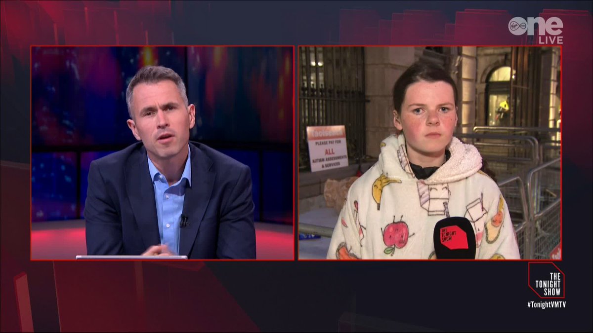 🗣️ "Were those promises kept?" — Kieran Cuddihy 🗣️ "No, those promises were not kept." — Cara Darmody, Disability Campaigner, live from Leinster House #TonightVMTV