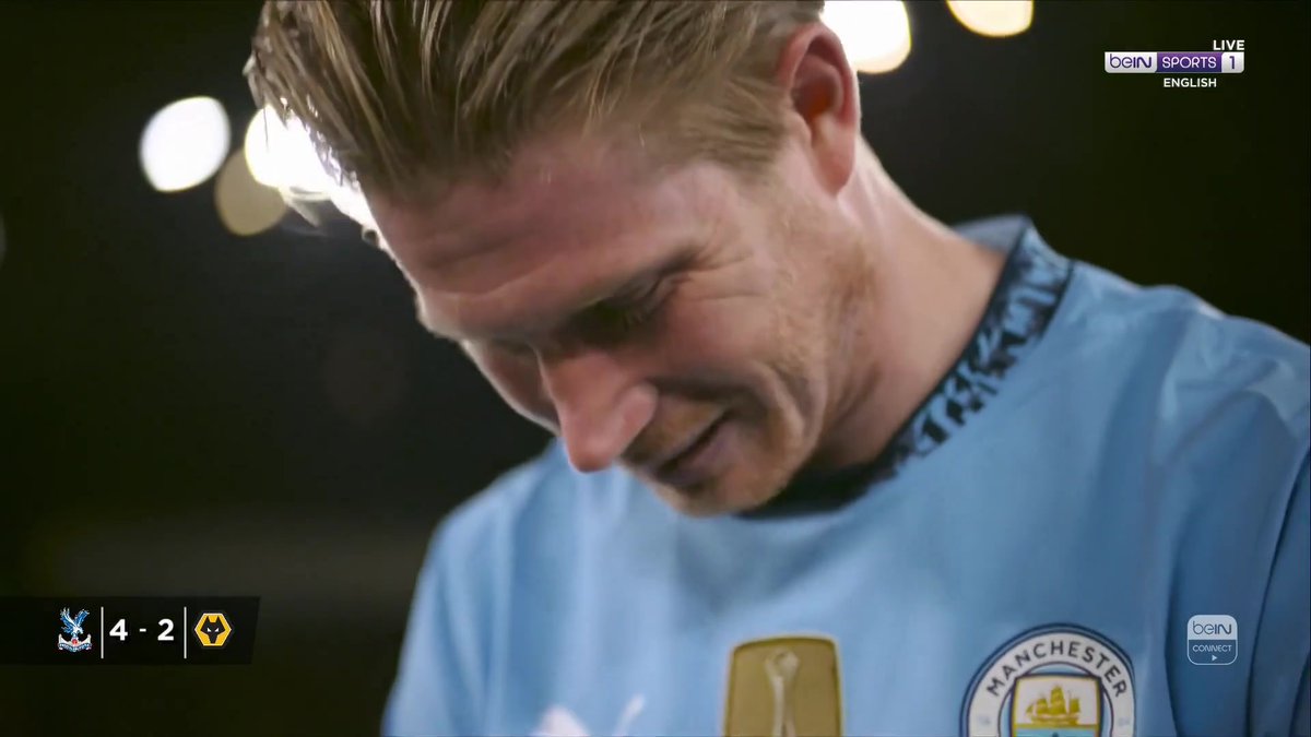 ๐ฃ๏ธ "50,000 people just waiting for you to say goodbye, it's indescribable and thank you very much." Kevin De Bruyne addresses the Etihad faithful! #beINPL #MCFC