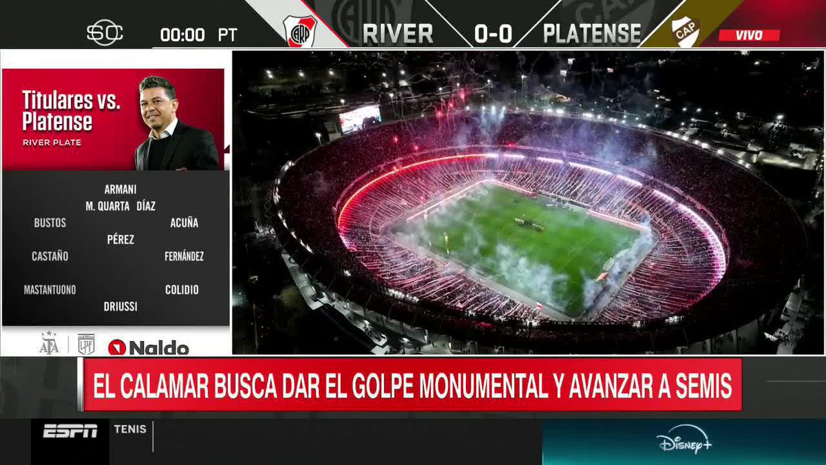 ¡IMPRESIONANTE RECIBIMIENTO A RIVER EN EL MÁS MONUMENTAL! 📺 #SportsCenter | #DisneyPlus