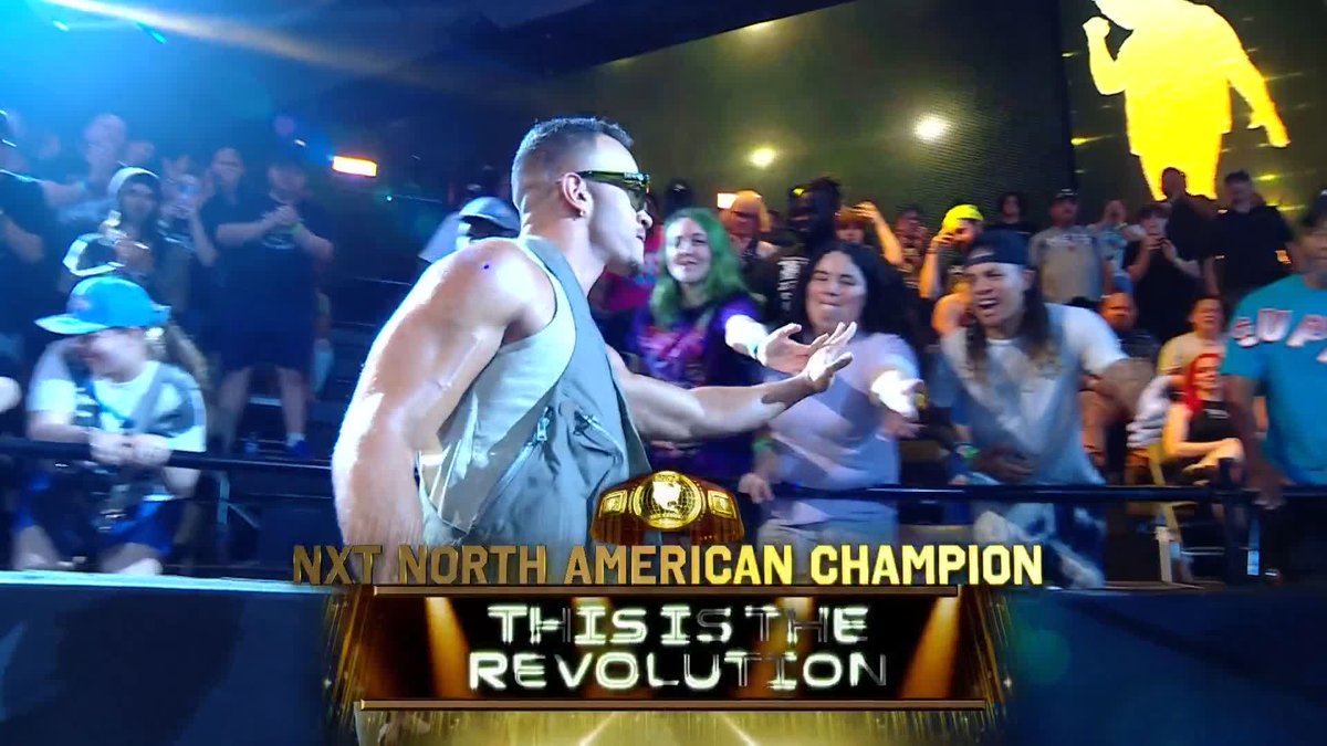 The Revolution has arrived! 😎 North American Champion Ricky Saints is here, and wants a front row seat for this high-stakes Triple Threat Match! #WWENXT