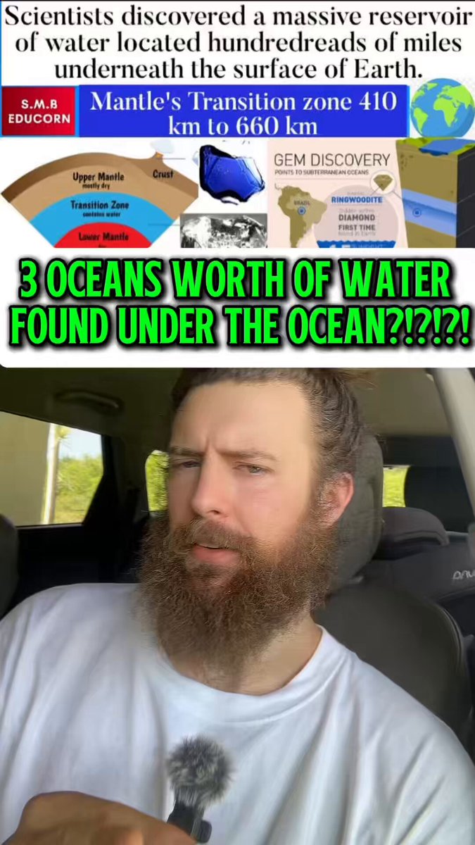 Scientists discovered a massive reservoir of water located hundredreads of miles underneath the surface of Earth.