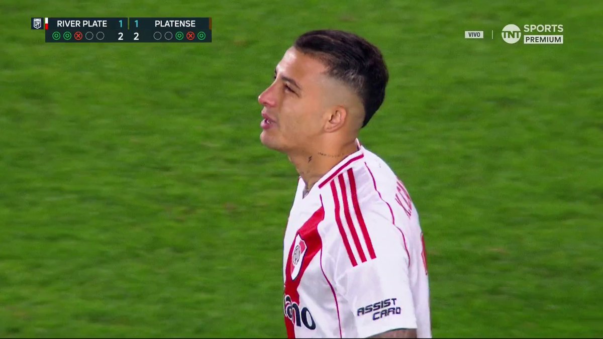Castaño 🚫 River ✅✅❌ Platense ✅❌✅ #LPFxTNTSports