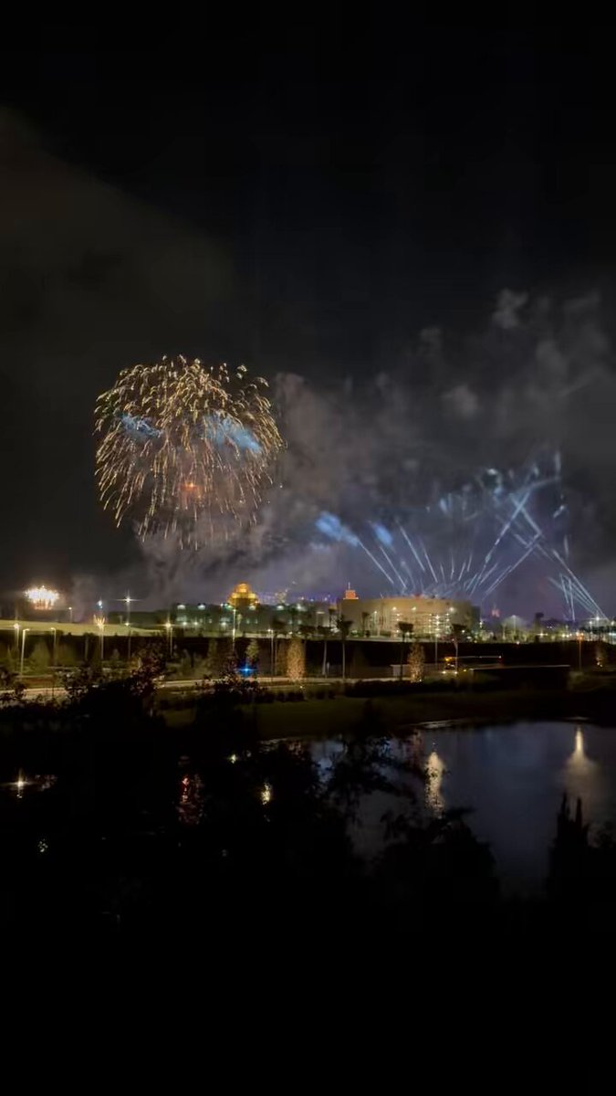 Fireworks and drones over Epic Universe tonight
