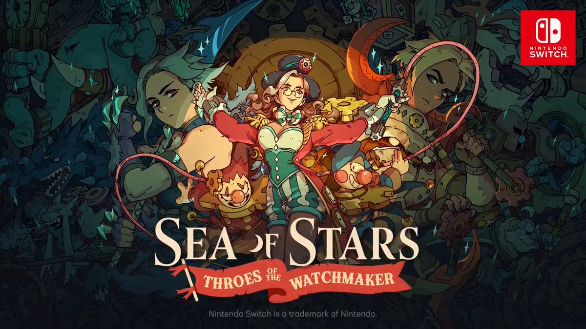 🎪『Sea of Stars』に無料DLC「Throes of the Watchmaker」が登場! 🍿 新クラス「軽業師」「曲芸師」や、新しい仲間の「ギッシィ」など新要素が盛り沢山!時計じかけのミニチュア世界「オルロージュ」を呪われたカーニバルから救おう! Steam、Switch、PS4&5、Xbox One&Series S|Xにて配信開始!