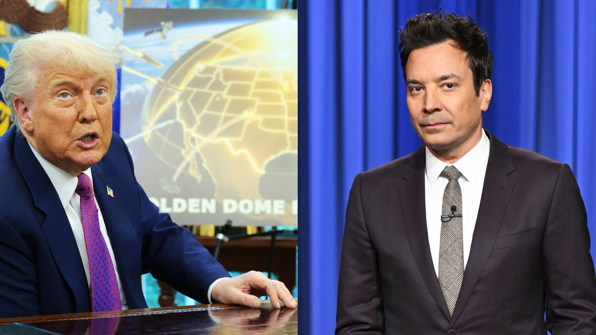 Jimmy shares what Trump’s Golden Dome anti-missile shield will look like 🤣 #FallonTonight