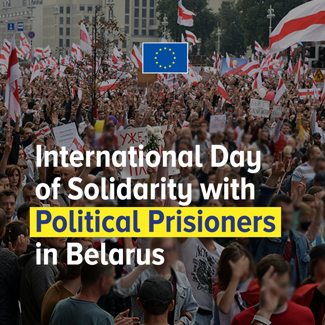 Belarus: The EU demands the immediate and unconditional release of all political prisoners and their full rehabilitation. Perpetrators must be brought to justice. Today and every day, we #StandWithBelarus