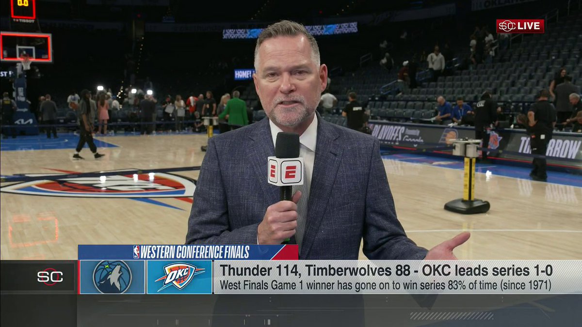 "Shai Gilgeous-Alexander, he showed why he's the MVP." Michael Malone gave SGA his props after OKC's Game 1 win over Minnesota 🙌