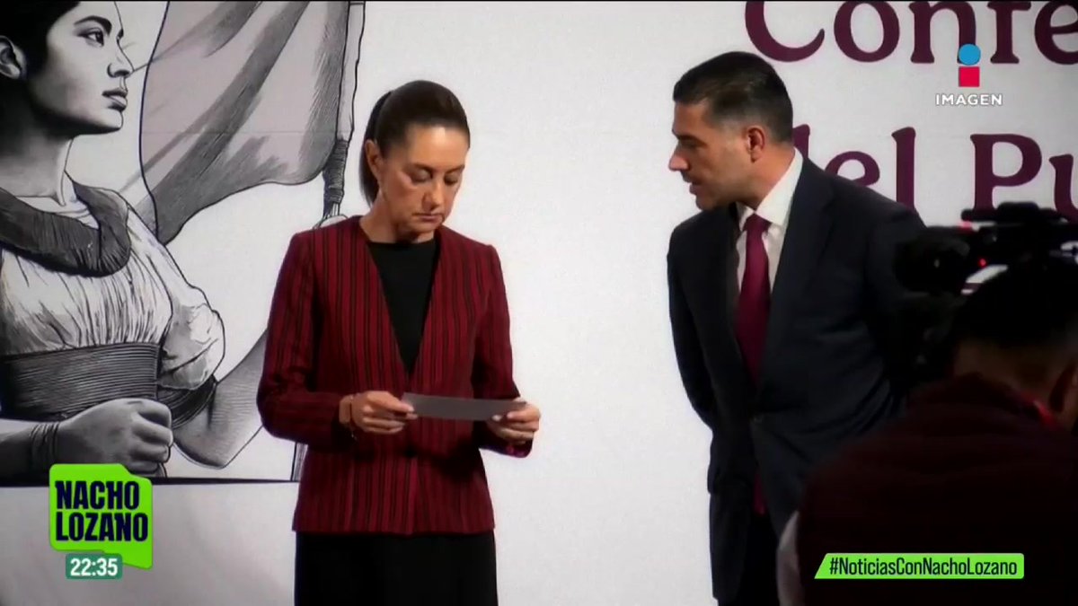 Con una tarjeta y en plena conferencia mañanera, la presidenta Claudia Sheinbaum se enteró del asesinado de Ximena Guzmán y José Muñoz, colaboradores de la jefa de Gobierno de la #CDMX, Clara Brugada.