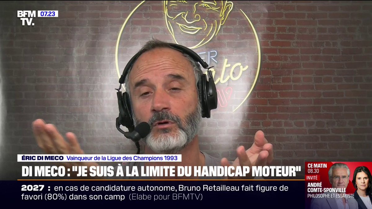 “Je suis à la limite du handicap moteur”: l’ex-footballeur Éric Di Meco alerte sur les conséquences du sport de haut niveau sur le corps
